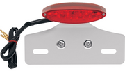 DRAG SPECIALTIES Taillight/License Plate Mount - Cat Eye -Red Lens - Clear LED L24-65D9RLEDK - PartsOutlet.com.au