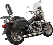 BASSANI XHAUST 2-into-2 True Dual Drag Pipe Exhaust System - Chrome - Twin Cam - Softail 1S98P