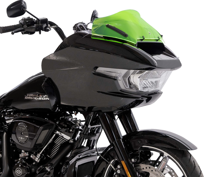 KLOCK WERKS Kolor Flare* Sport Windshield - 8" - Green Ice KWW-01-0753