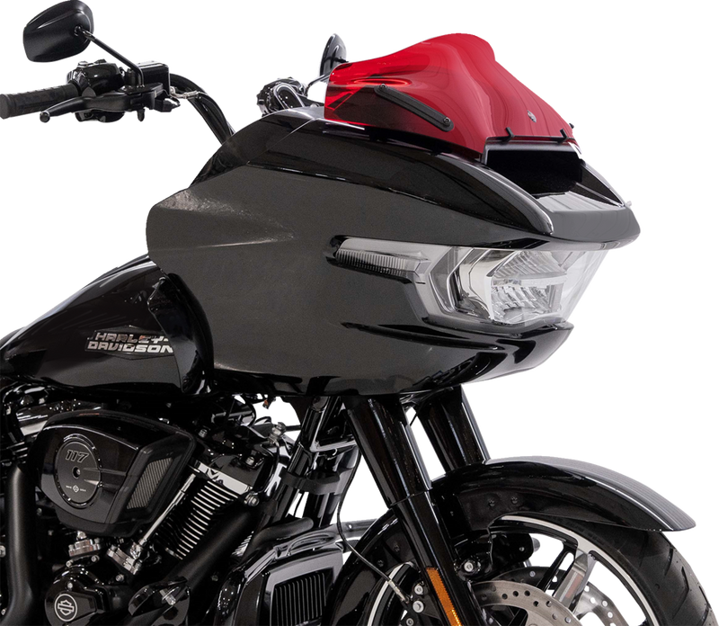 KLOCK WERKS Kolor Flare* Sport Windshield - 8" - Red - FLTR KWW-01-0755