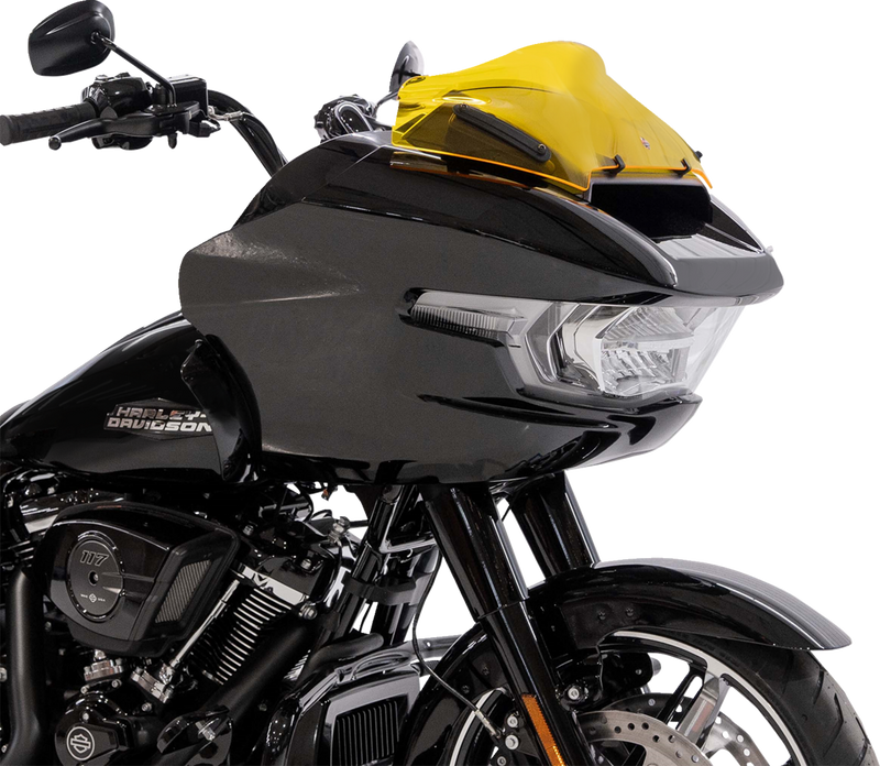 KLOCK WERKS Kolor Flare* Sport Windshield - 8" - Yellow - FLTR KWW-01-0757