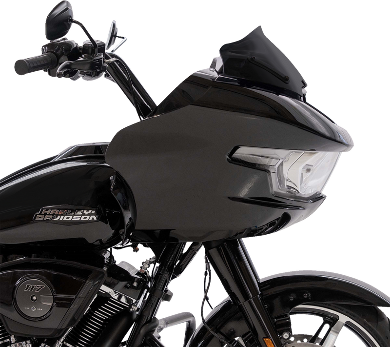 KLOCK WERKS Sport Flare* Windshield - 8" - Black - FLTR KWW-01-0708-B