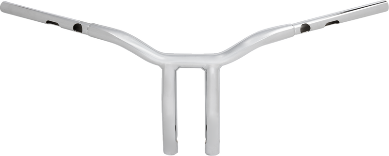 LA CHOPPERS One-Piece Kage Fighter Handlebar - Pullback - 10" x 1-1/4" - Chrome LA-7369-10
