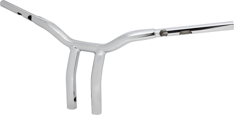 LA CHOPPERS One-Piece Kage Fighter Handlebar - Pullback - 10" x 1-1/4" - Chrome LA-7369-10