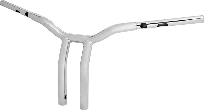LA CHOPPERS One-Piece Kage Fighter Handlebar - Pullback - 12" x 1-1/4" - Chrome LA-7369-12