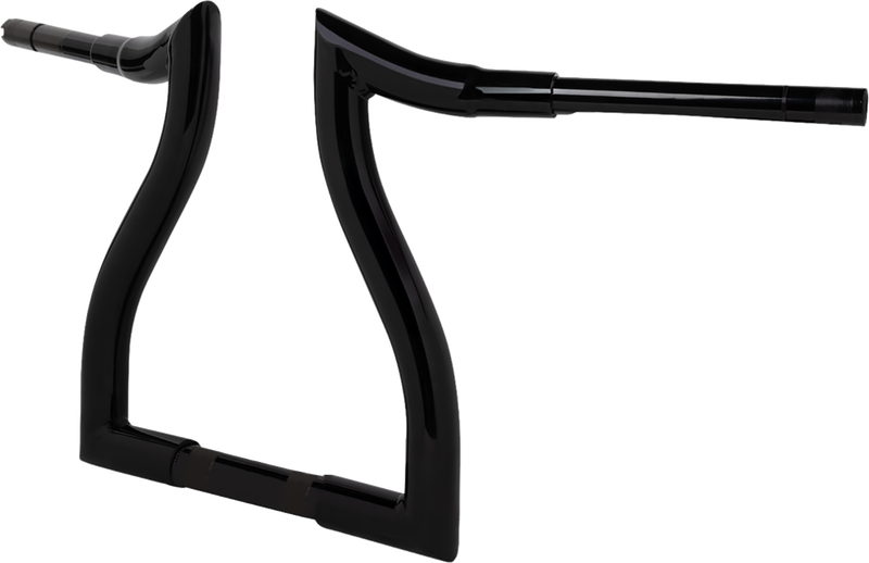 LA CHOPPERS Pre-Wired Hammerhead Handlebar - 12" - Black LA-7316-12BW