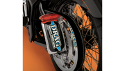 DRAG SPECIALTIES Taillight/License Plate Mount - Cat Eye -Red Lens - Clear LED L24-65D9RLEDK - PartsOutlet.com.au