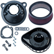 S&S CYCLE Stealth Air Cleaner Kit with Gloss Black Mini Teardrop Cover for 2007-Up HD® XL Sportster® Models with Stock EFI - 170-0440C - PartsOutlet.com.au