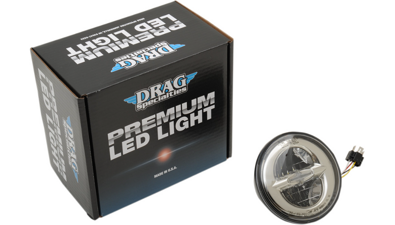 DRAG SPECIALTIES 5.75" Reflector Style LED Headlamp - Chrome - 0553014