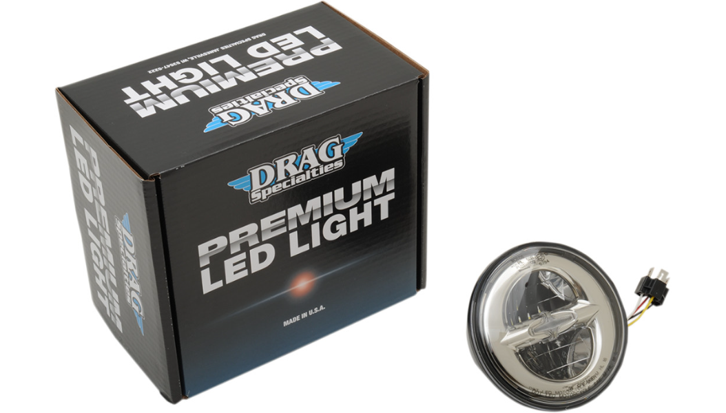 DRAG SPECIALTIES 5.75" Reflector Style LED Headlamp - Chrome 0553014