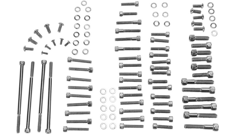 DRAG SPECIALTIES Bolt Kit Motor Knurled - Harley-Davidson 2007-2016 - MK700BK - PartsOutlet.com.au