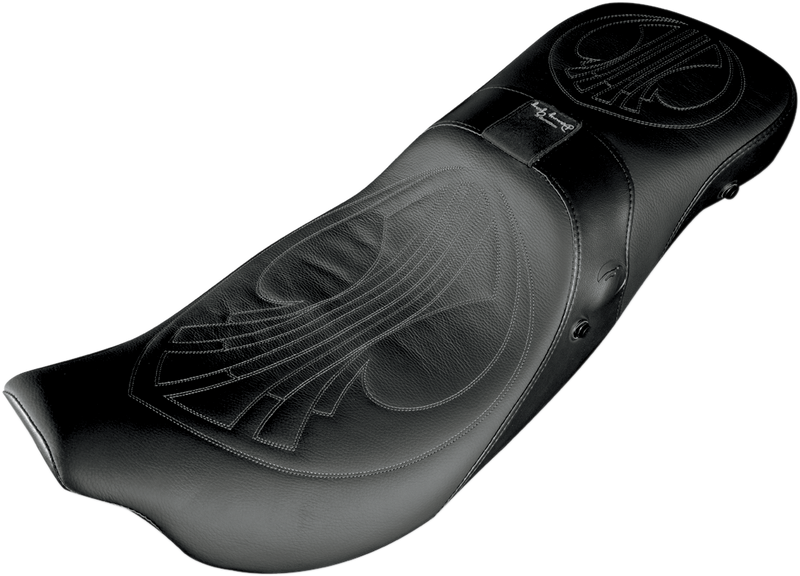 DANNY GRAY Airhawk Weekday 2Up XL Seat - Backrest Receptacle - Drag Stitch - Air - FL '08-'23 - 21-420DAIR - PartsOutlet.com.au