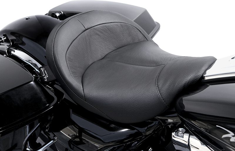 DANNY GRAY BigIST Solo Seat - Black Leather - FL '08-'23 - FA-DGE-0270 - PartsOutlet.com.au