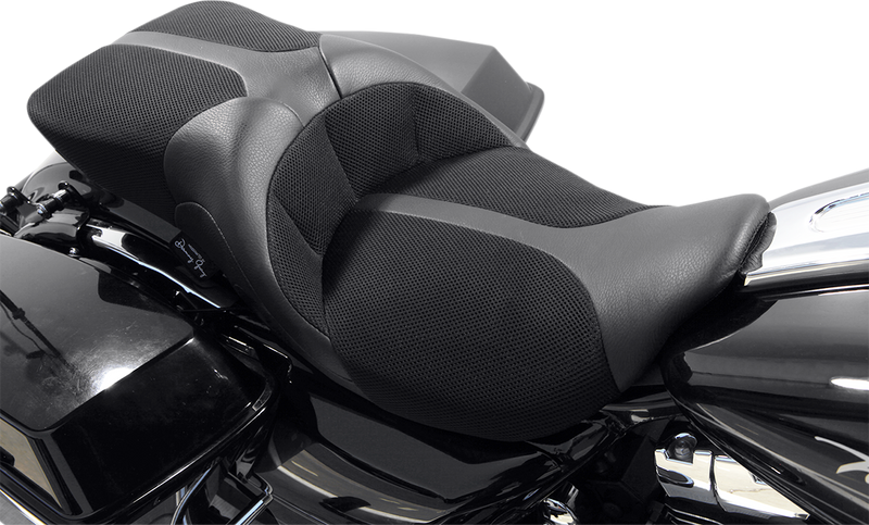DANNY GRAY TourIST Seat - Air - Black -Leather - FL '08-'23 - FA-DGE-0320 - PartsOutlet.com.au