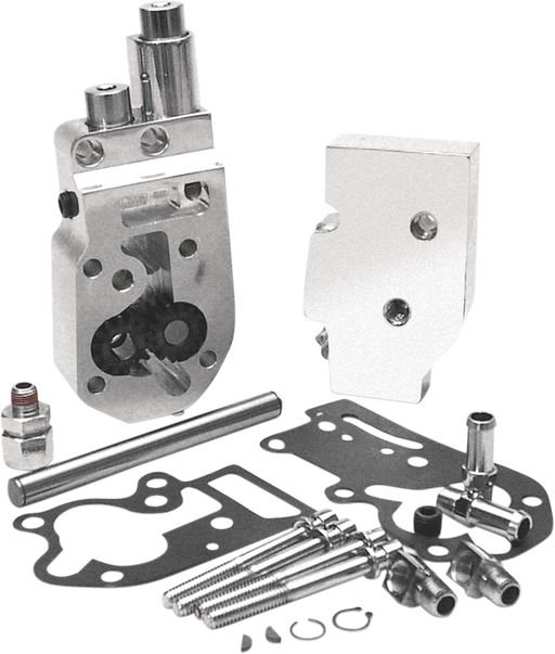 JIMS Flow Pro 1 Billet Oil Pump Top Line - Polished - Harley-Davidson '73-'91 - 1754 - PartsOutlet.com.au