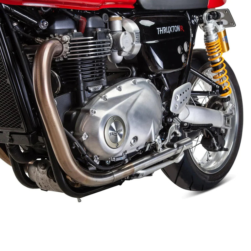 BRITISH CUSTOMS Performance Drag Mufflers - Triumph 2016-2021 - BC902-058-BR - PartsOutlet.com.au