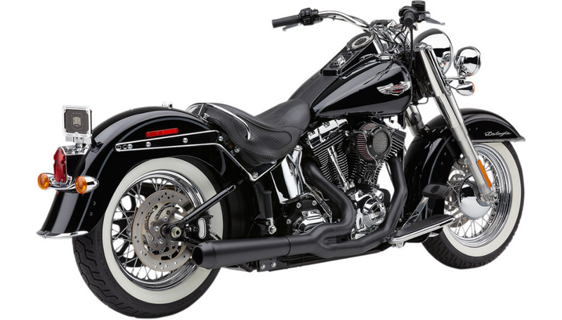 COBRA El Diablo Exhaust - Black - '12-'17 Softail 6483B - PartsOutlet.com.au