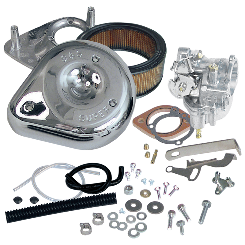 S&S CYCLE Super G Carburetor Kit for 1966-'78 Big Twin Models, Standard Tanks - 11-0422 - PartsOutlet.com.au