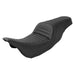 SADDLEMEN Slim Roll & Pleat Seat - Black - FL '08-'23 HD Touring - Street/ Road/ Electra - 808-07B-161 - PartsOutlet.com.au