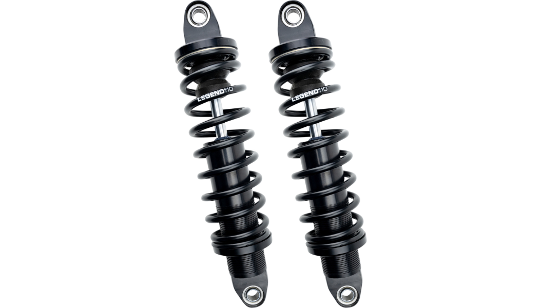 LEGEND SUSPENSION REVO Street Shocks - Black - Heavy-Duty - 12" - Harley-Davidson 2015-2020 - 1310-1182