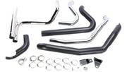 COBRA Powerport Dual Headpipes with Dual Bungs - '10-'16 FL Black 6253DBRB1 - PartsOutlet.com.au