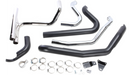 COBRA Powerport Dual Headpipes with Dual Bungs - '10-'16 FL Black 6253DBRB1 - PartsOutlet.com.au