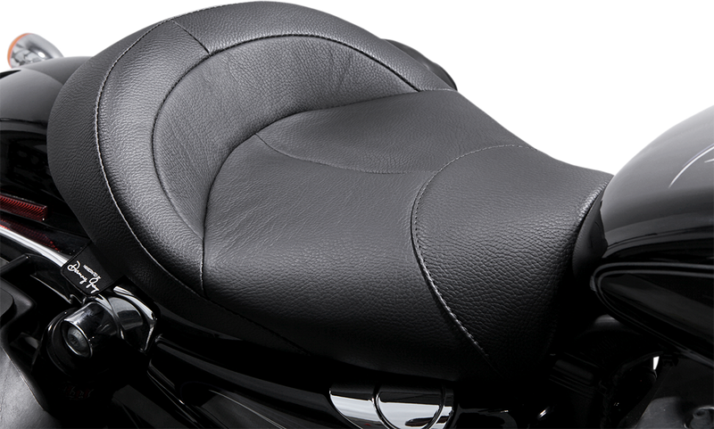DANNY GRAY BigIST Solo Seat - Black Leather - XL '04-'17 - FA-DGE-0274 - PartsOutlet.com.au