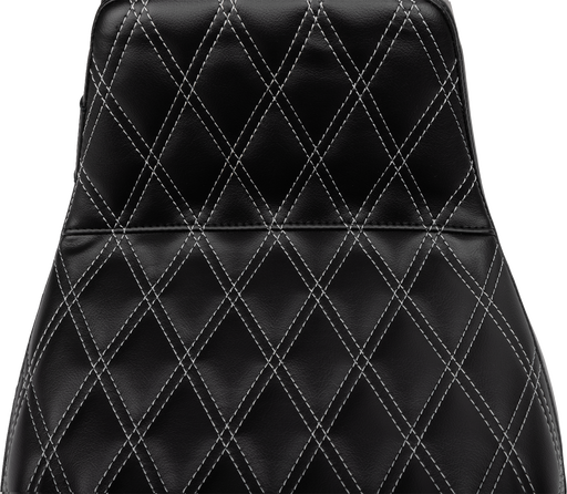 LE PERA Tailwhip Daddy Long Legs Seat - Gray Double Diamond Stitch - FLH/FLT '23-'24 LV-587DLDD-GY01