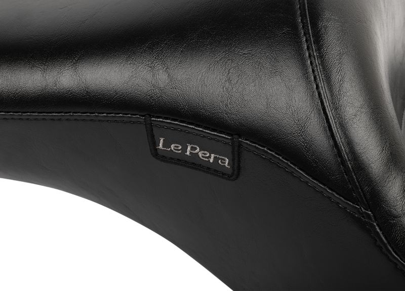 LE PERA Maverick Seat - without Backrest - Smooth - Black - Black - FLH/FLT '23-'24 LV-957S