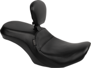 LE PERA Outcast Seat - With Backrest - Plain - FLH/FLT '23-'24 LV-997BR