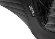 LE PERA Kickflip Seat - Double Diamond Stitch - FLH/FLT '23-'24 LV-597DD
