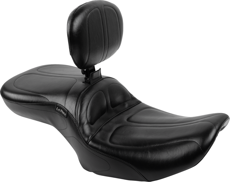 LE PERA Maverick Seat - with Backrest - Black - FLH/FLT '23-'24 LV-957BR