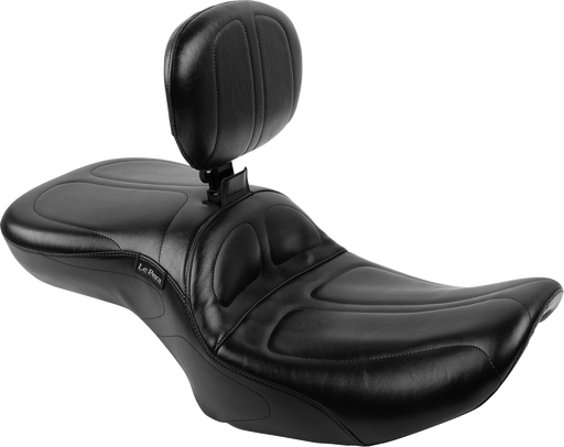 LE PERA Maverick Seat - with Backrest - Black - FLH/FLT '23-'24 LV-957BR