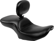LE PERA Maverick Seat - with Backrest - Smooth - Black - FLH/FLT '23-'24 LV-957BRS