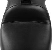 LE PERA Maverick Seat - with Backrest - Smooth - Black - FLH/FLT '23-'24 LV-957BRS