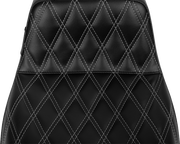 LE PERA Tailwhip Seat - Bright Gray Double Diamond Stitch - FLHFLT '23-'24 LV-587DD-GY01