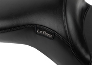 LE PERA Maverick Seat - with Backrest - Smooth - Black - FLH/FLT '23-'24 LV-957BRS