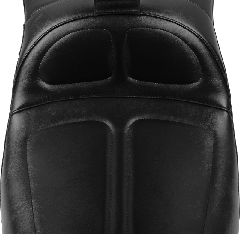 LE PERA Maverick Daddy Long Legs Seat - With Backrest - Black - FLH/FLT '23-'24 LV-957DLBR
