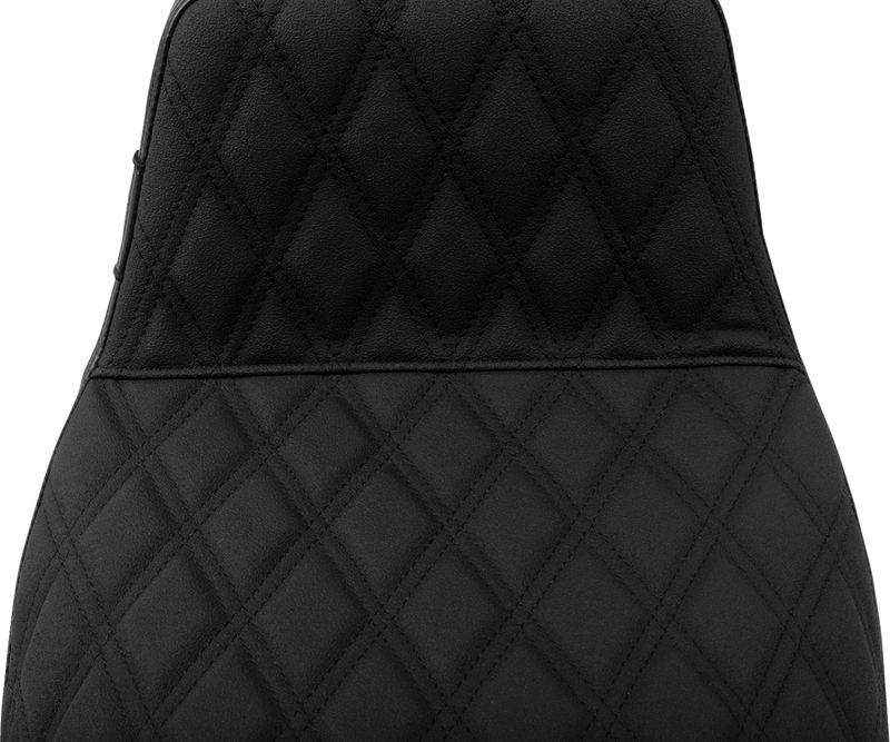 LE PERA Kickflip Seat - Double Diamond Stitch w/ Gripp Tape - FLH/FLT '23-'24 LV-597DDGP