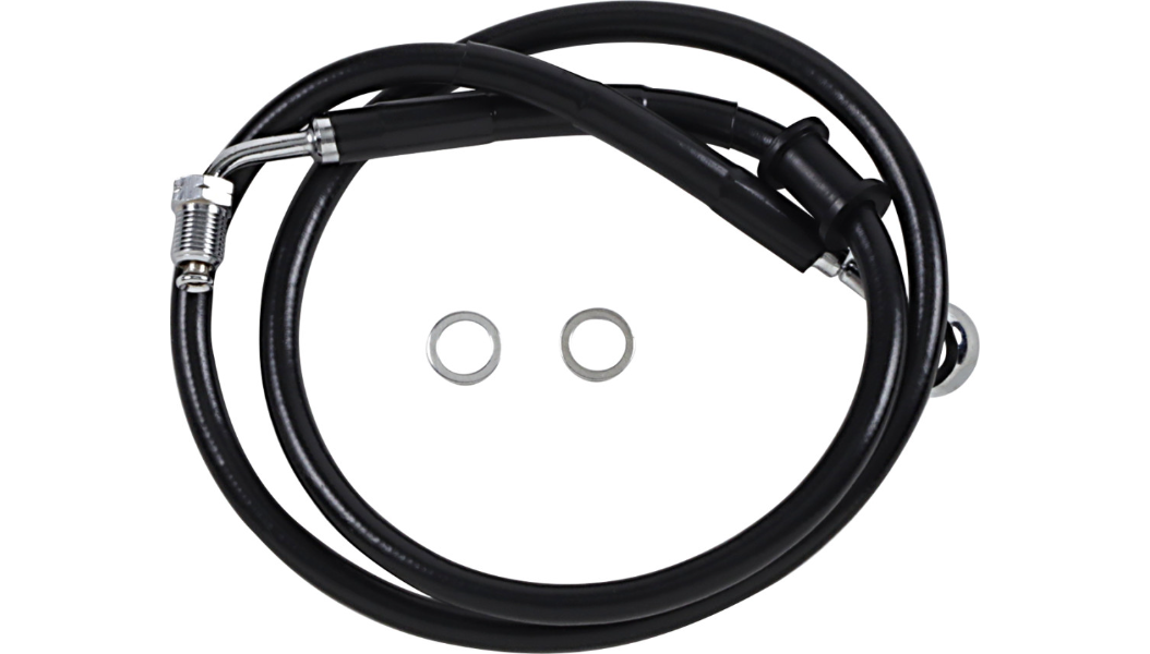 DRAG SPECIALTIES Brake Line - +8" - Black - '18-'22 Softail 618620-8BLK