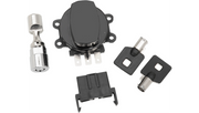 DRAG SPECIALTIES Side Hinge Ignition Switch with Fork Lock - Harley-Davidson 1996-2010 - Gloss Black 21-0209GBK - PartsOutlet.com.au