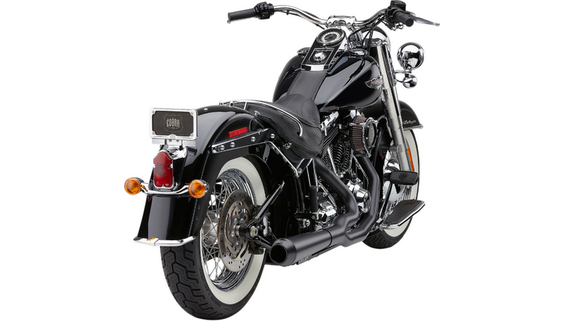 COBRA El Diablo Exhaust - Black - '12-'17 Softail 6483B - PartsOutlet.com.au