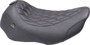 MUSTANG Wide Tripper* Seat - Solo - Dark Brown/Black Stitching - FLT/FLH '23-'25 89503