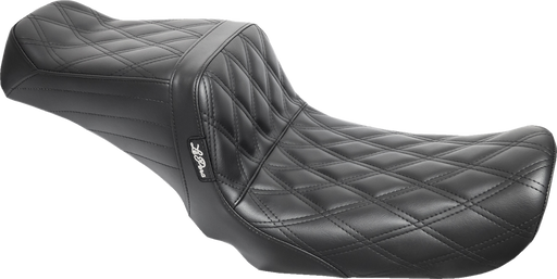 LE PERA Tailwhip Seat - Double Diamond - Black - FXD '04-'05 LF-581DD