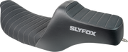 SLYFOX Highnoon Seat - Vinyl - Classic Stitch - Gray Logo - FL '97-'07 4702B-SlyFox