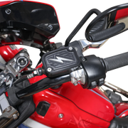 THRASHIN SUPPLY CO. Master Cylinder Cover - Brake - Front - Black/Twice-Cut TSC-3176-4