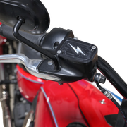 THRASHIN SUPPLY CO. Master Cylinder Cover - Brake - Front - Black/Twice-Cut TSC-3176-4
