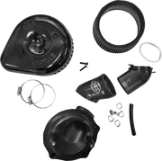 S&S CYCLE Stealth Air Cleaner Kit with Cover - Black - Indian 170-0777