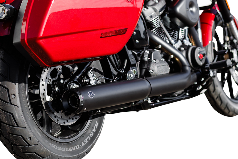 S&S CYCLE Grand National Slip-On Muffler - 50 State - 4" Black - M8 Softail 550-1159