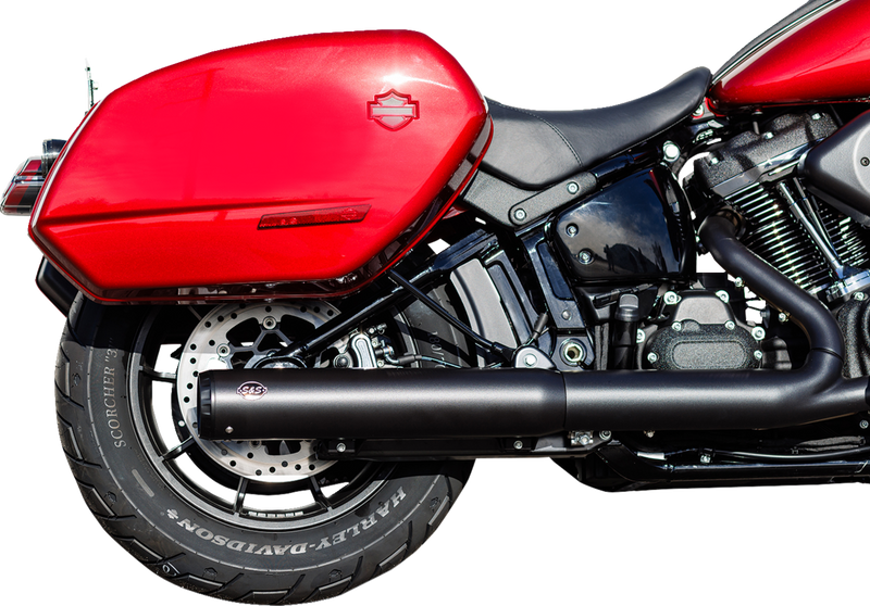 S&S CYCLE Grand National Slip-On Muffler - 50 State - 4" Black - M8 Softail 550-1159